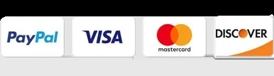 PayPal, Visa, Mastercard et Discover acceptés